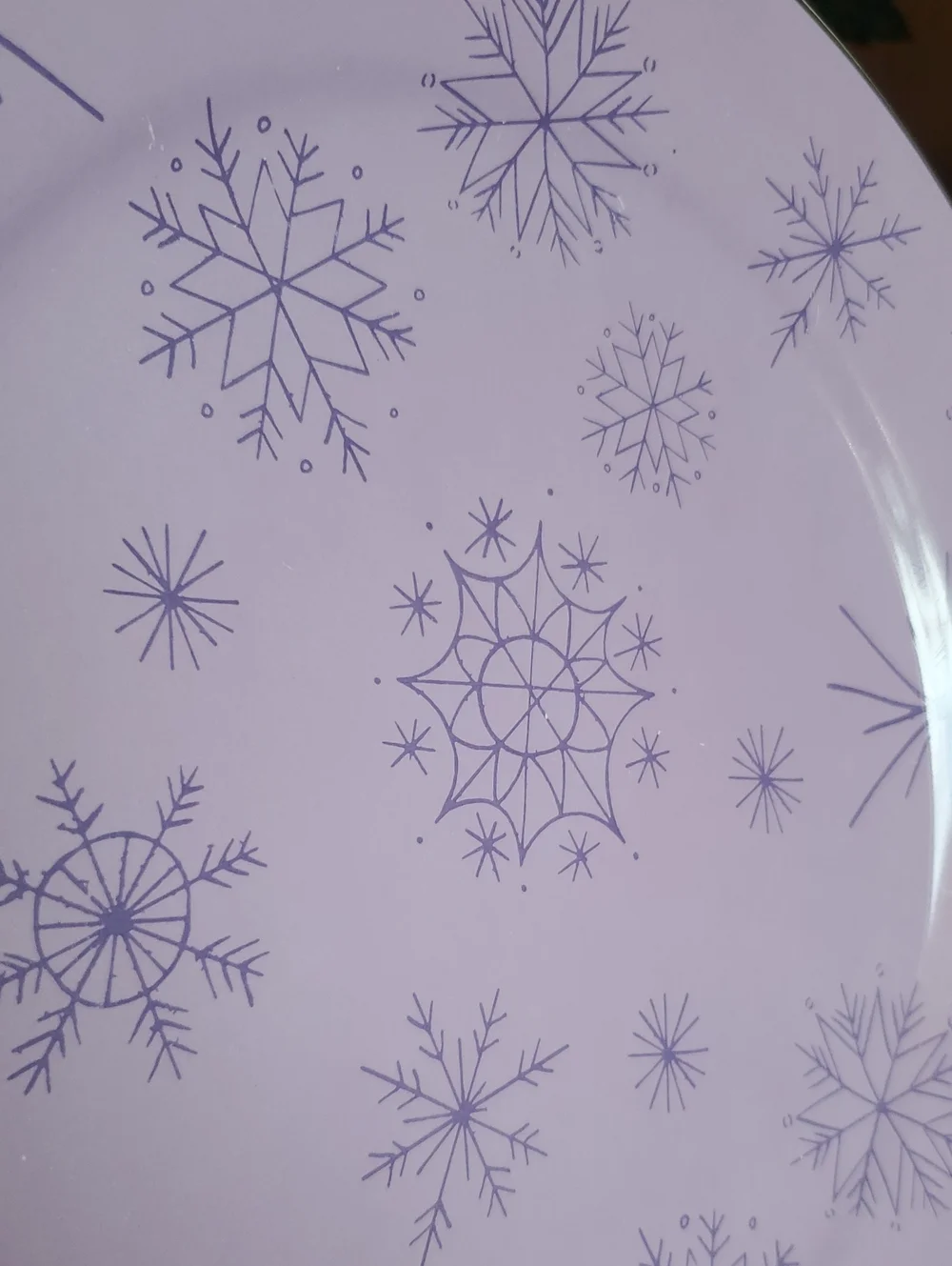 Rosanna Purple Snowflake Plate